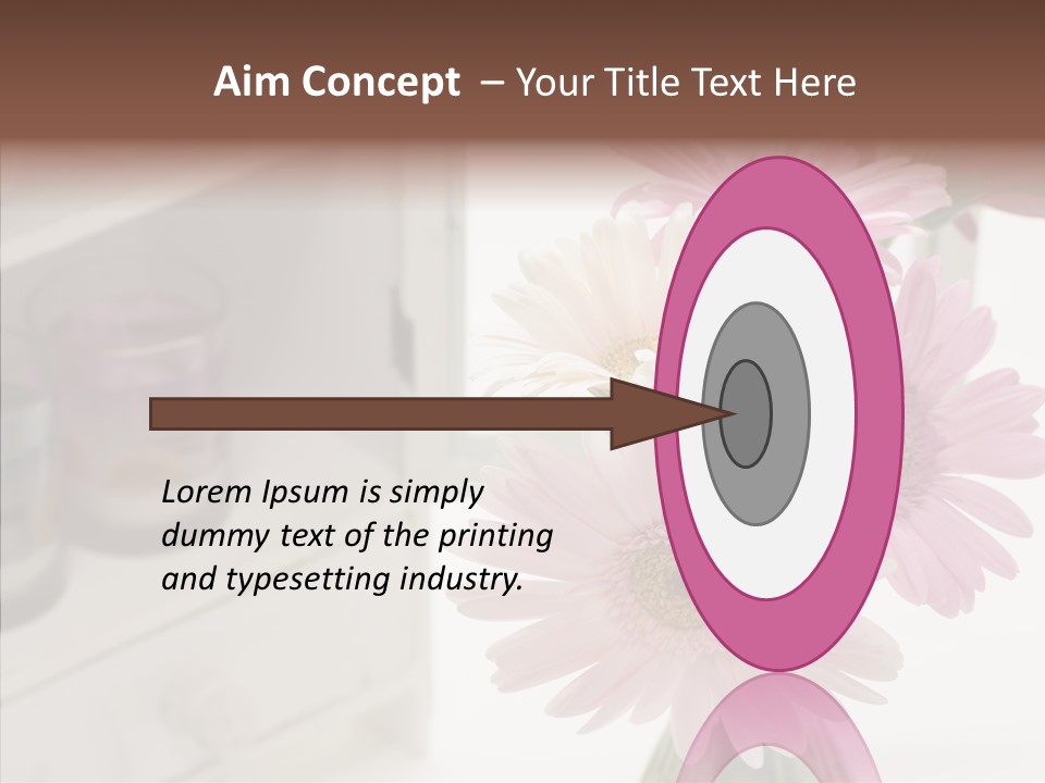 Arrangement Gerber White PowerPoint Template