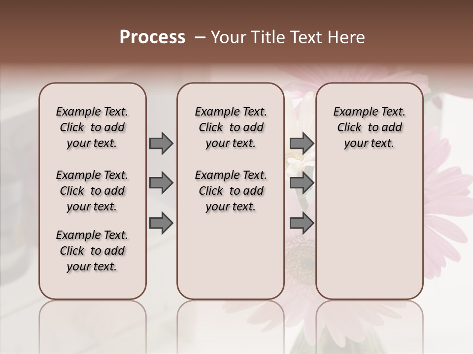 Arrangement Gerber White PowerPoint Template