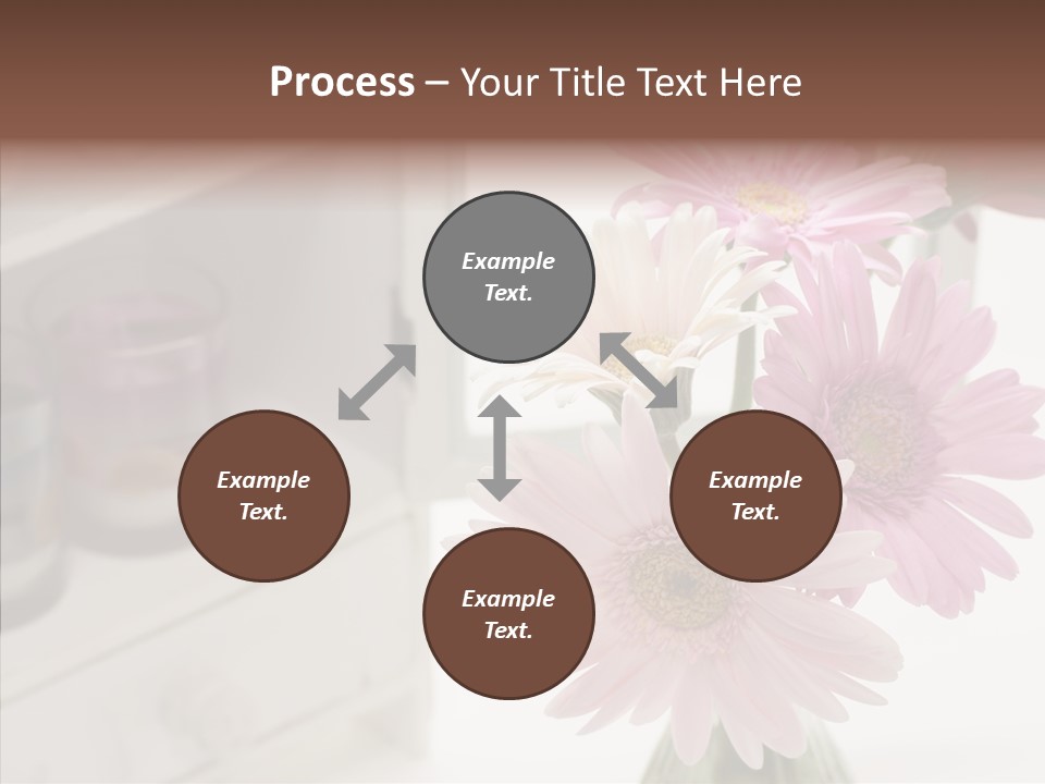 Arrangement Gerber White PowerPoint Template