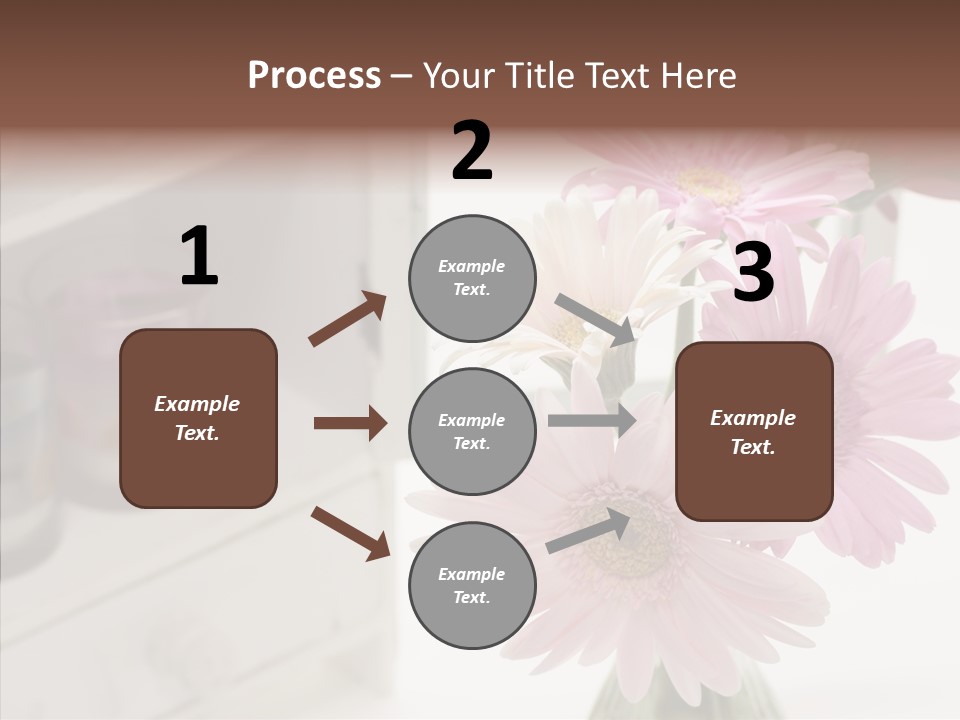 Arrangement Gerber White PowerPoint Template