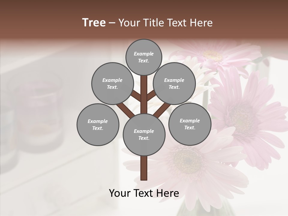 Arrangement Gerber White PowerPoint Template