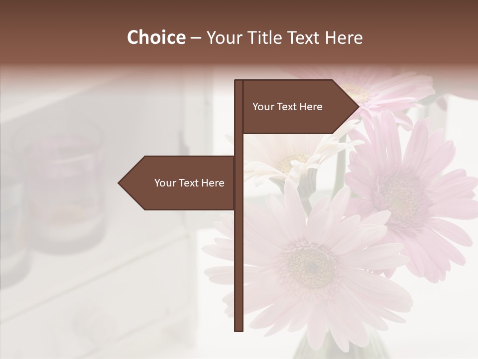 Arrangement Gerber White PowerPoint Template