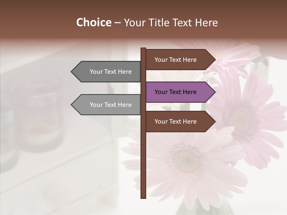 Arrangement Gerber White PowerPoint Template