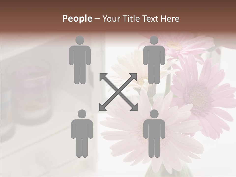 Arrangement Gerber White PowerPoint Template