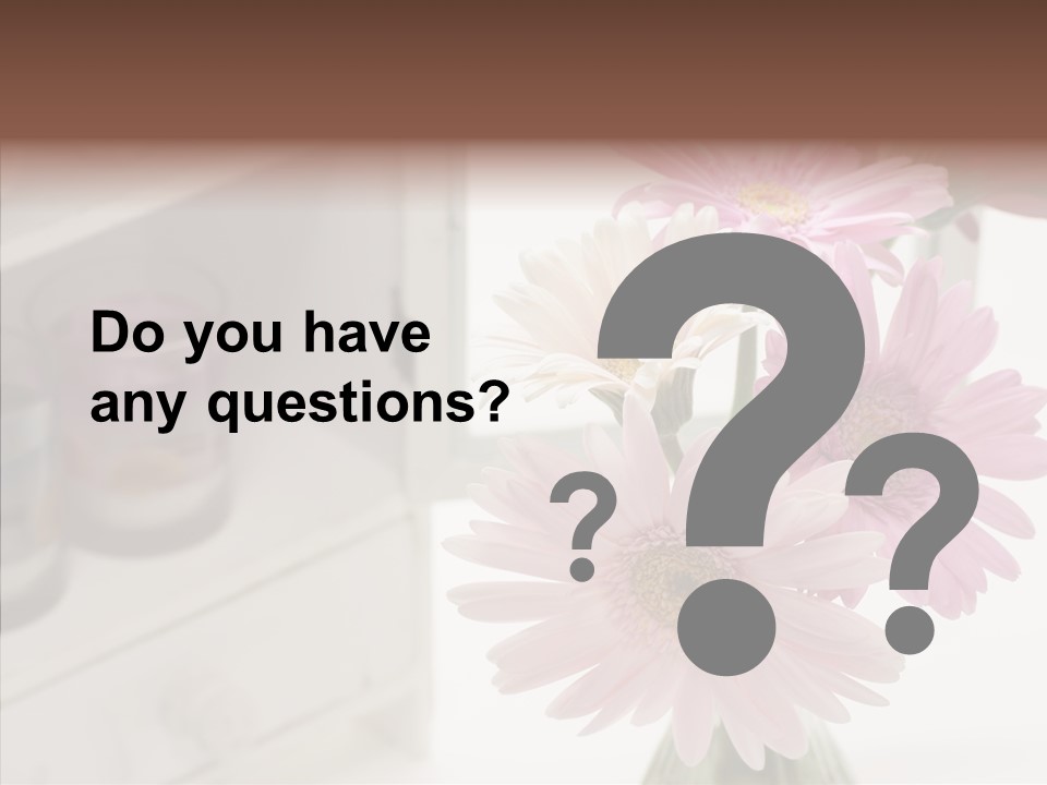 Arrangement Gerber White PowerPoint Template