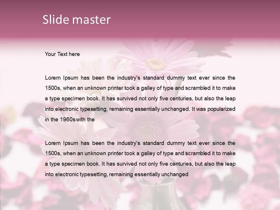 Bloom Glass Decorate PowerPoint Template