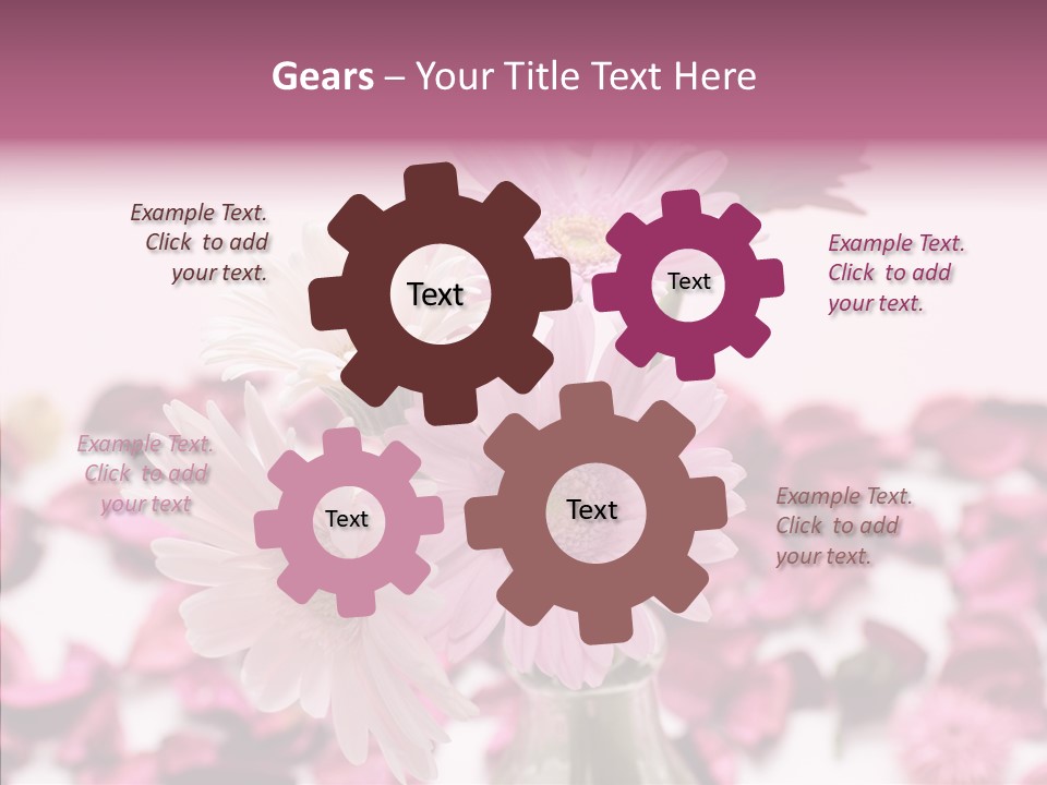 Bloom Glass Decorate PowerPoint Template