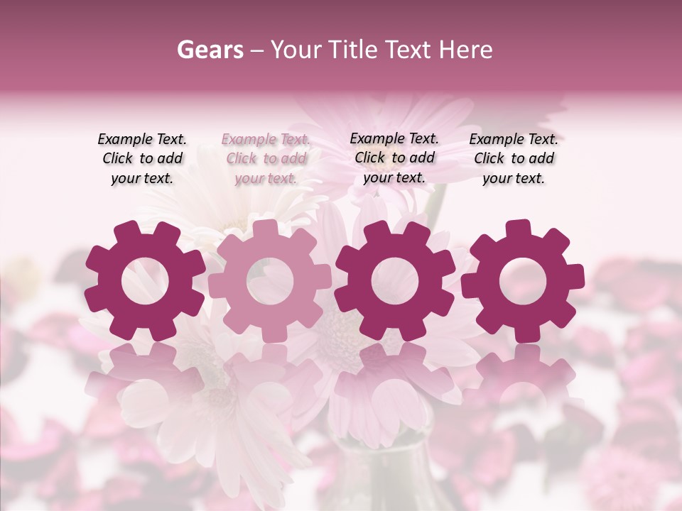 Bloom Glass Decorate PowerPoint Template