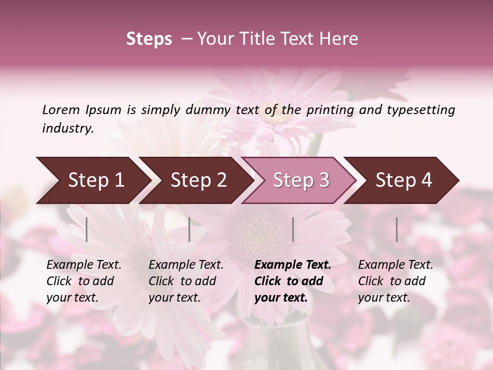 Bloom Glass Decorate PowerPoint Template