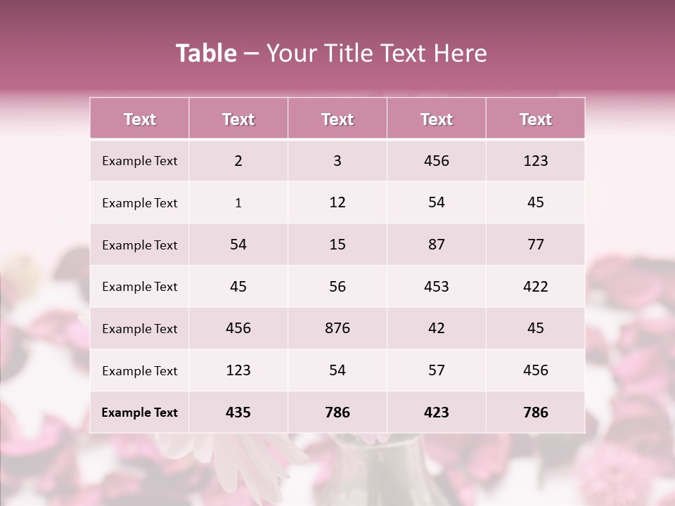 Bloom Glass Decorate PowerPoint Template