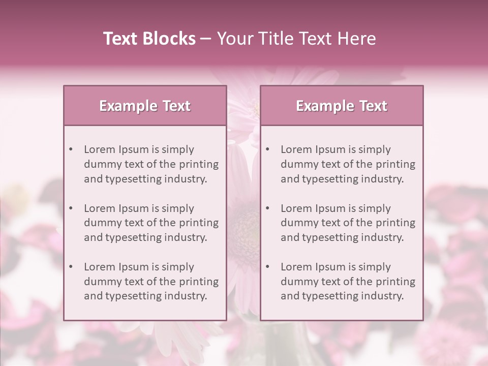 Bloom Glass Decorate PowerPoint Template