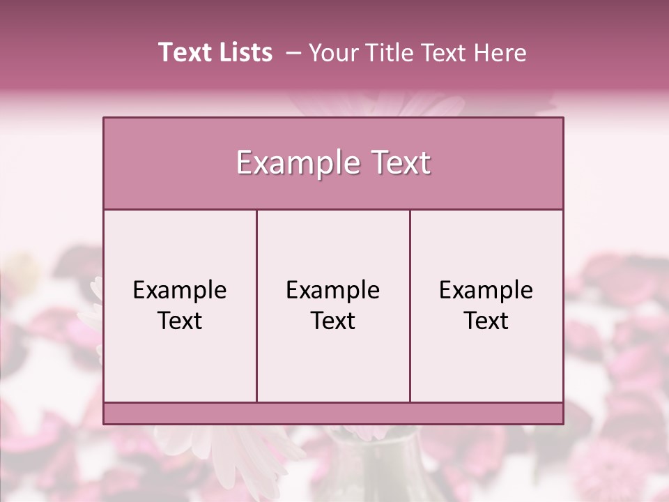 Bloom Glass Decorate PowerPoint Template
