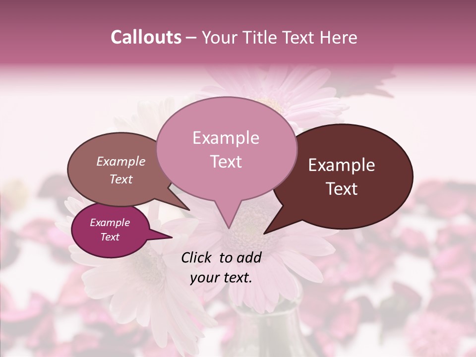 Bloom Glass Decorate PowerPoint Template