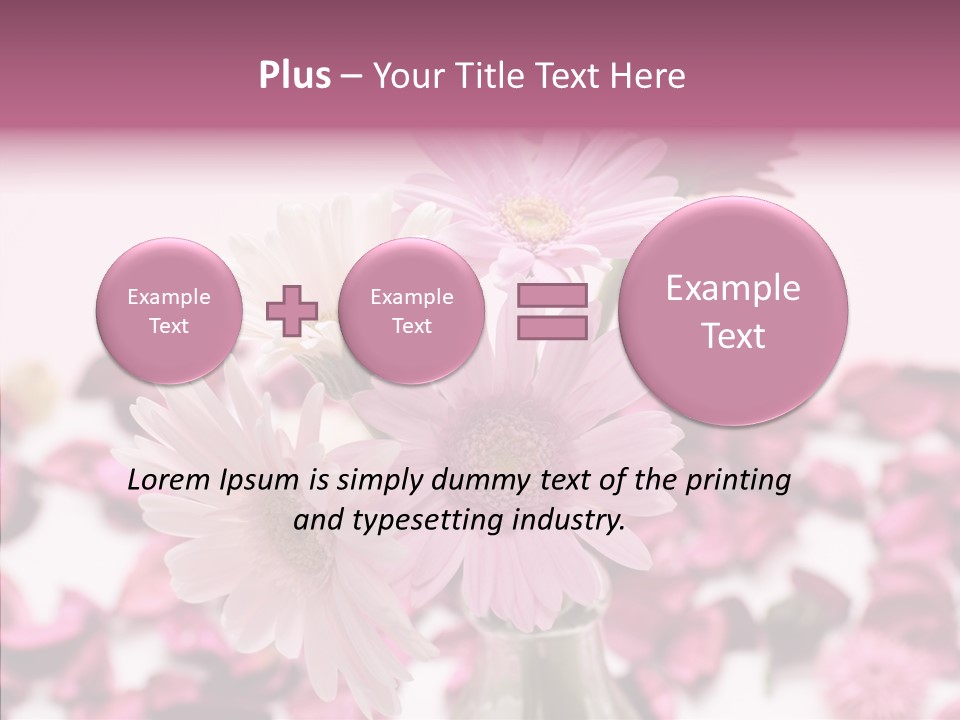 Bloom Glass Decorate PowerPoint Template