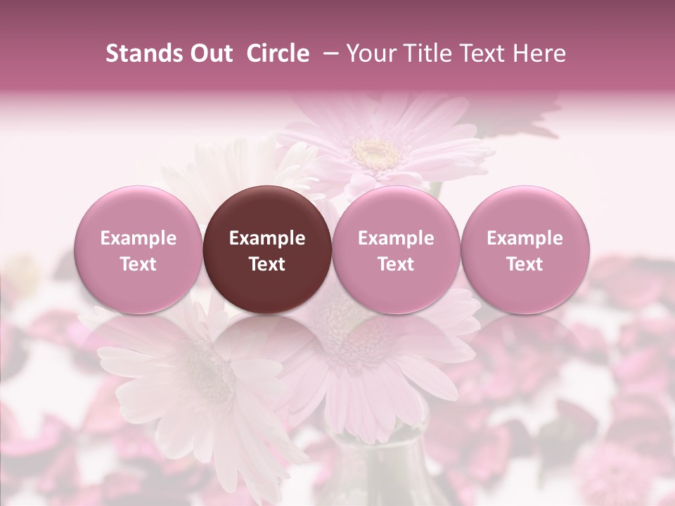 Bloom Glass Decorate PowerPoint Template