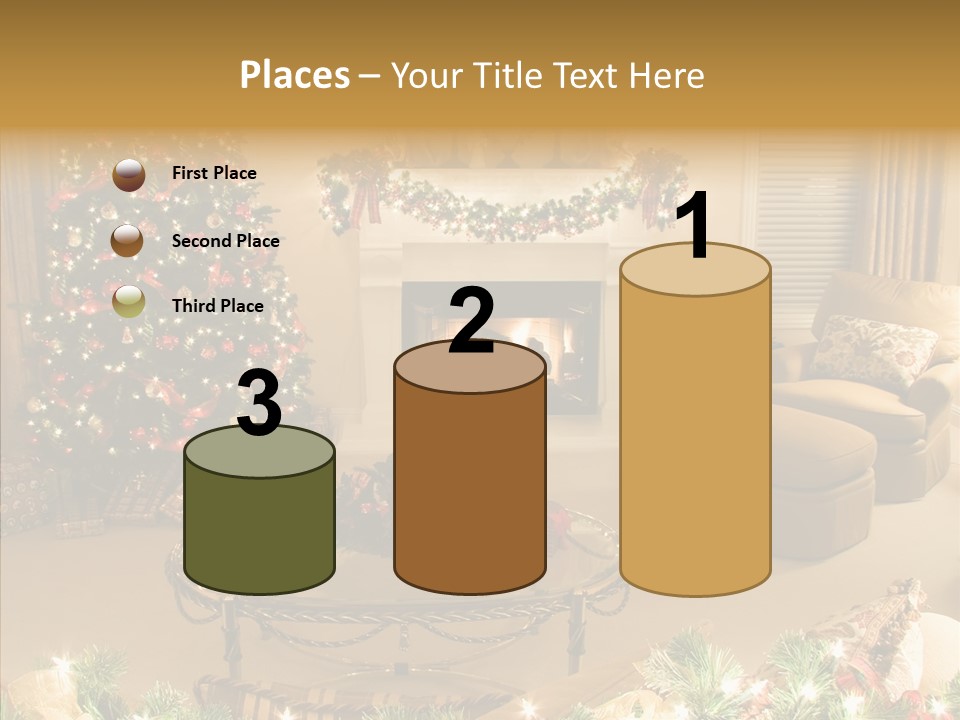 Room Holiday Christmas PowerPoint Template
