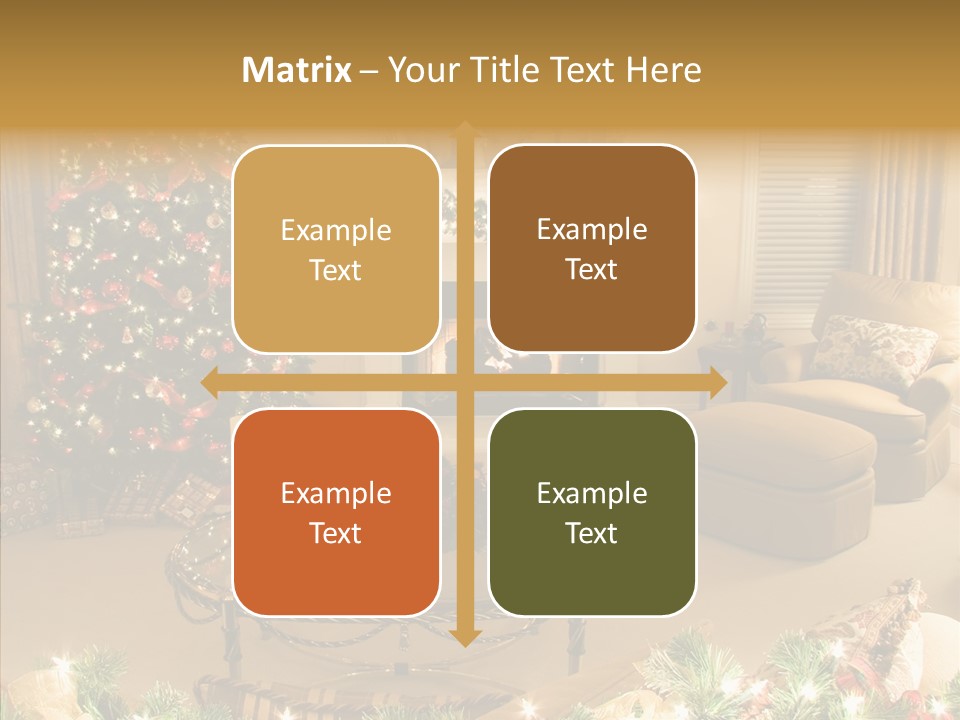 Room Holiday Christmas PowerPoint Template
