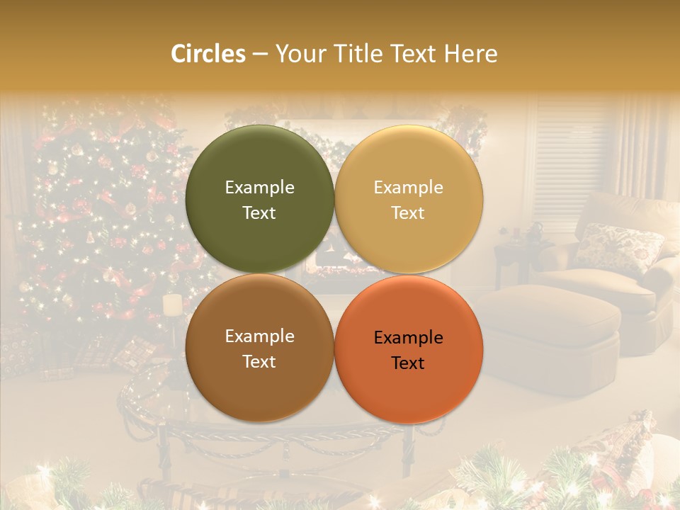 Room Holiday Christmas PowerPoint Template