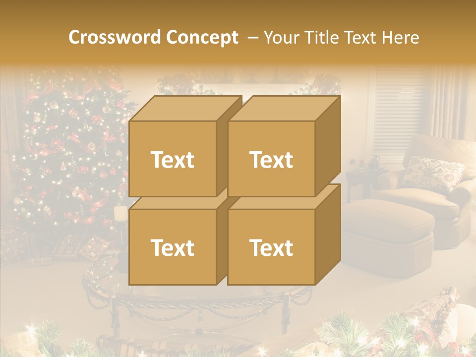 Room Holiday Christmas PowerPoint Template