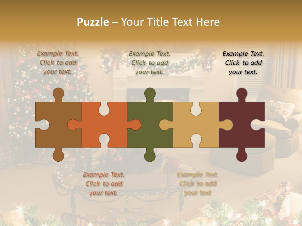 Room Holiday Christmas PowerPoint Template