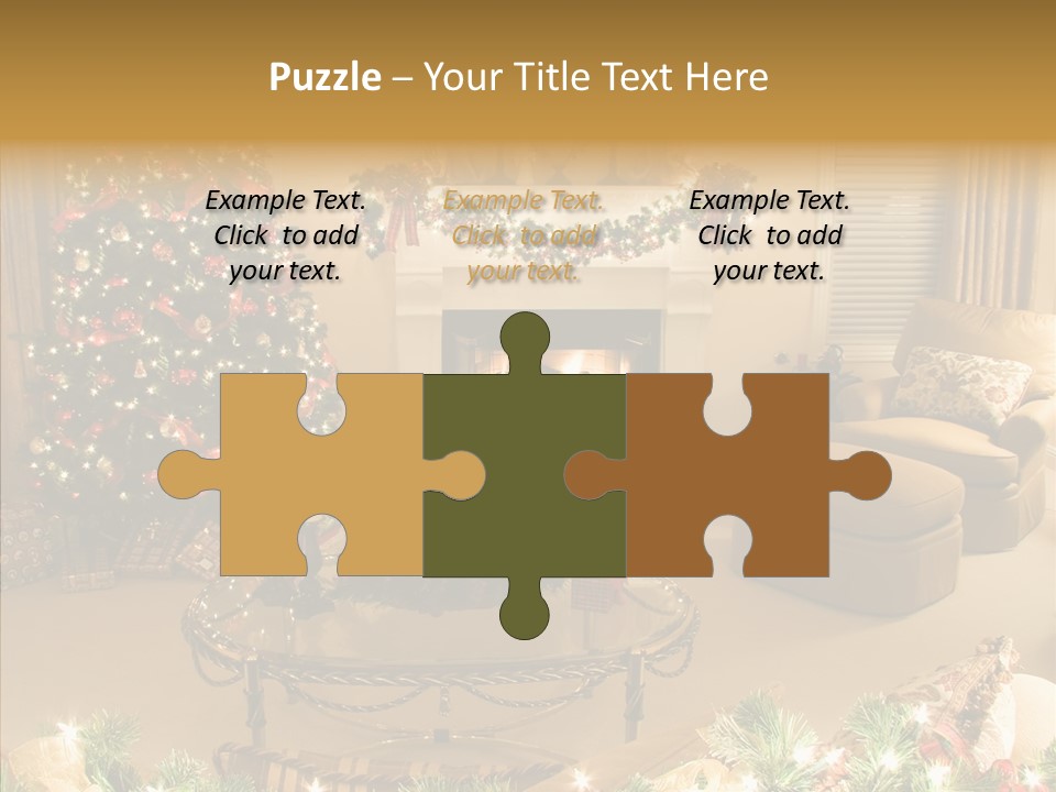 Room Holiday Christmas PowerPoint Template