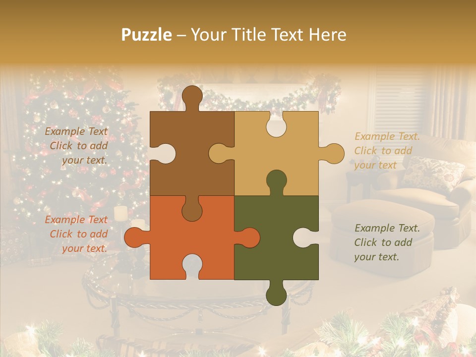 Room Holiday Christmas PowerPoint Template