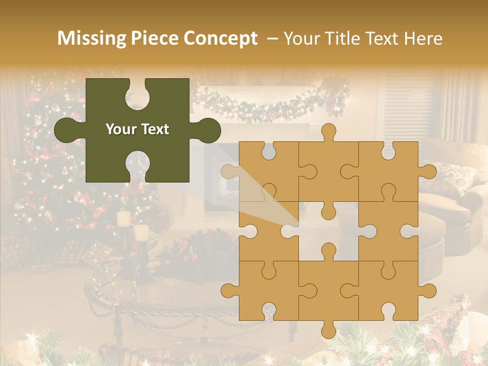 Room Holiday Christmas PowerPoint Template