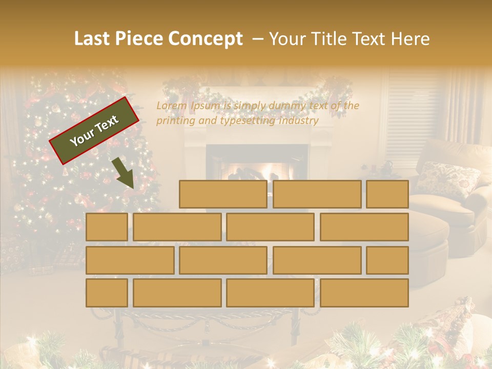 Room Holiday Christmas PowerPoint Template