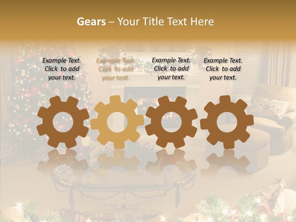 Room Holiday Christmas PowerPoint Template