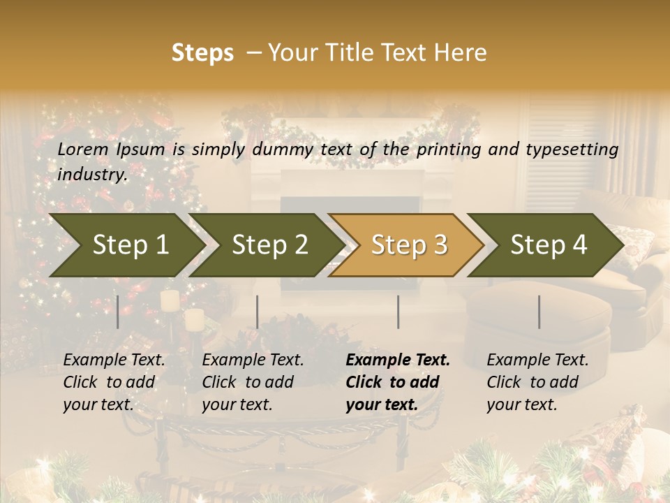 Room Holiday Christmas PowerPoint Template