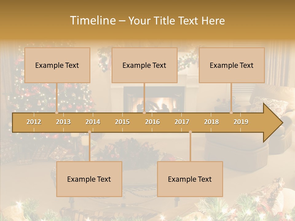 Room Holiday Christmas PowerPoint Template