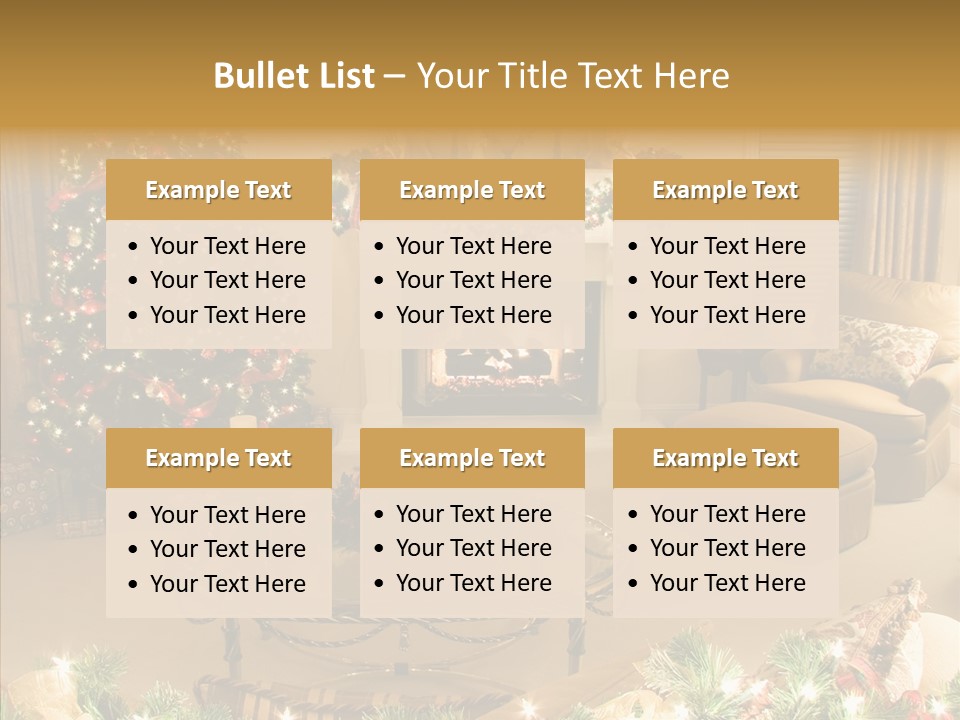 Room Holiday Christmas PowerPoint Template