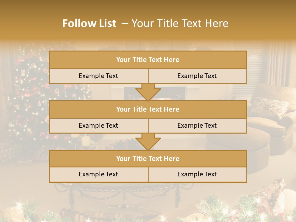 Room Holiday Christmas PowerPoint Template
