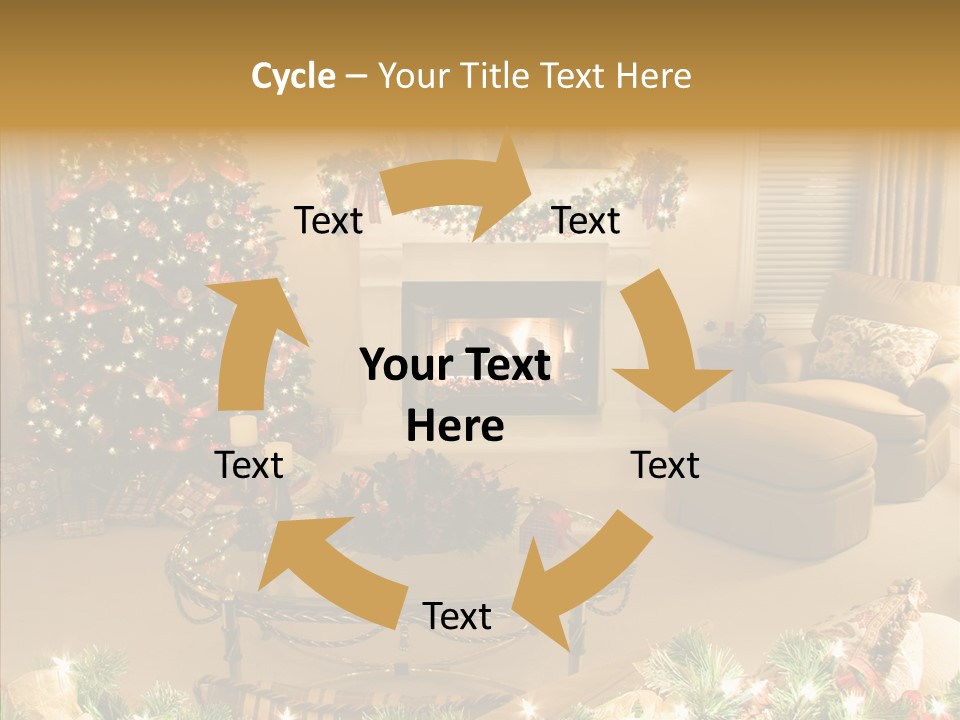 Room Holiday Christmas PowerPoint Template