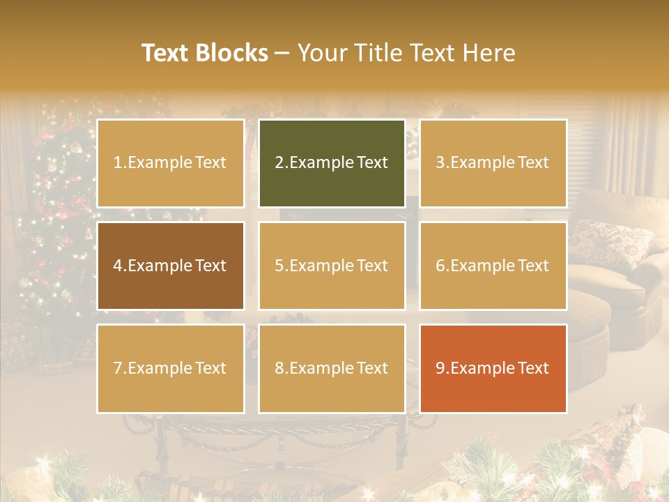 Room Holiday Christmas PowerPoint Template