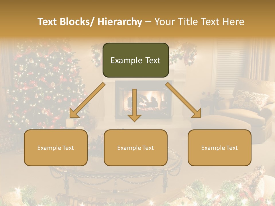 Room Holiday Christmas PowerPoint Template