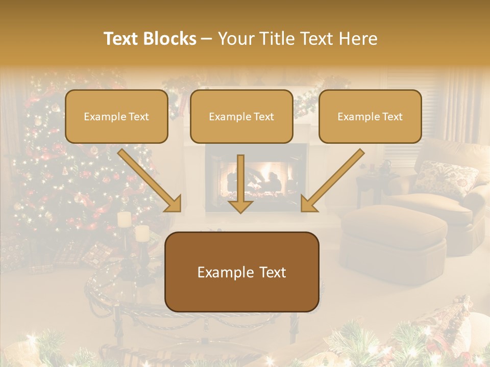 Room Holiday Christmas PowerPoint Template