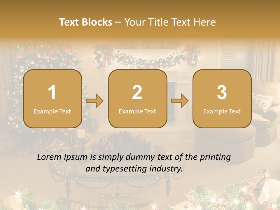 Room Holiday Christmas PowerPoint Template