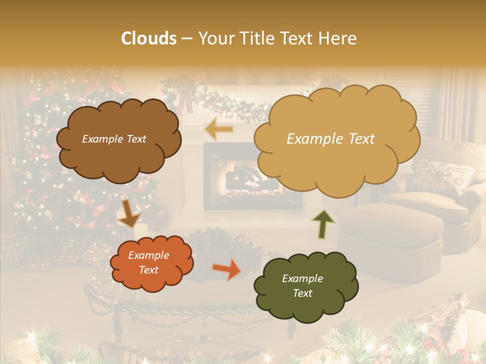 Room Holiday Christmas PowerPoint Template