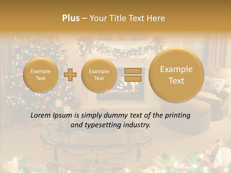 Room Holiday Christmas PowerPoint Template