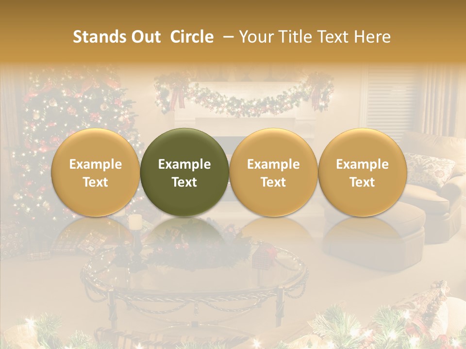 Room Holiday Christmas PowerPoint Template