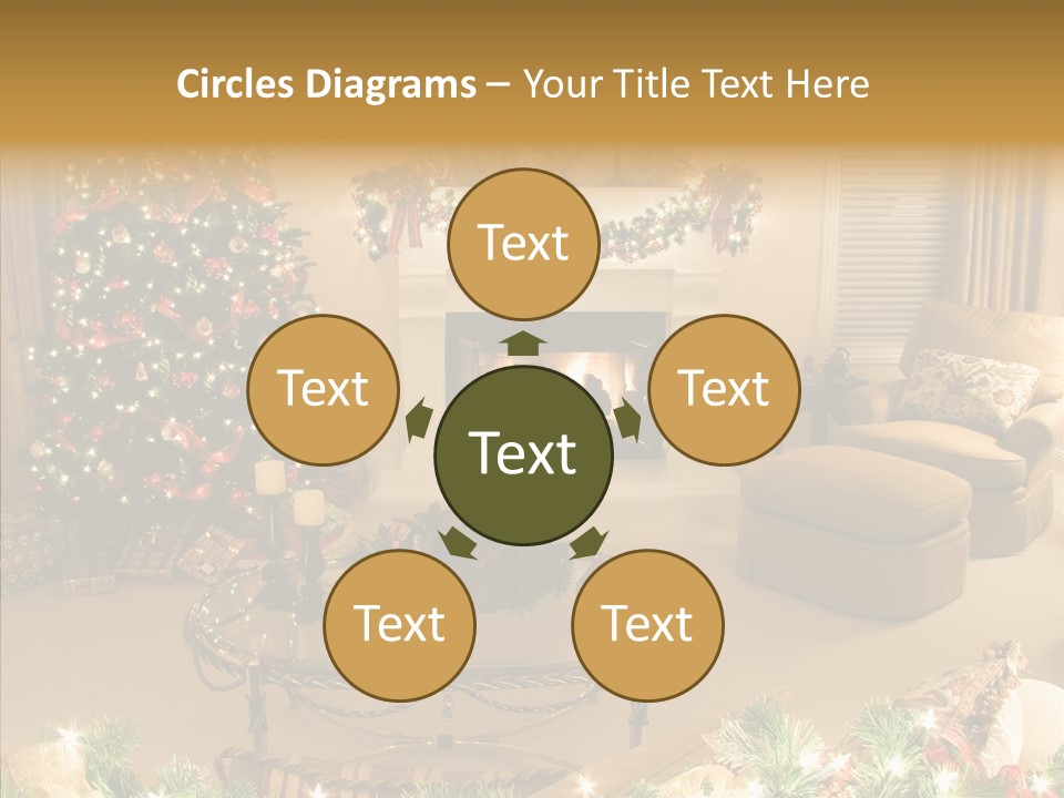 Room Holiday Christmas PowerPoint Template
