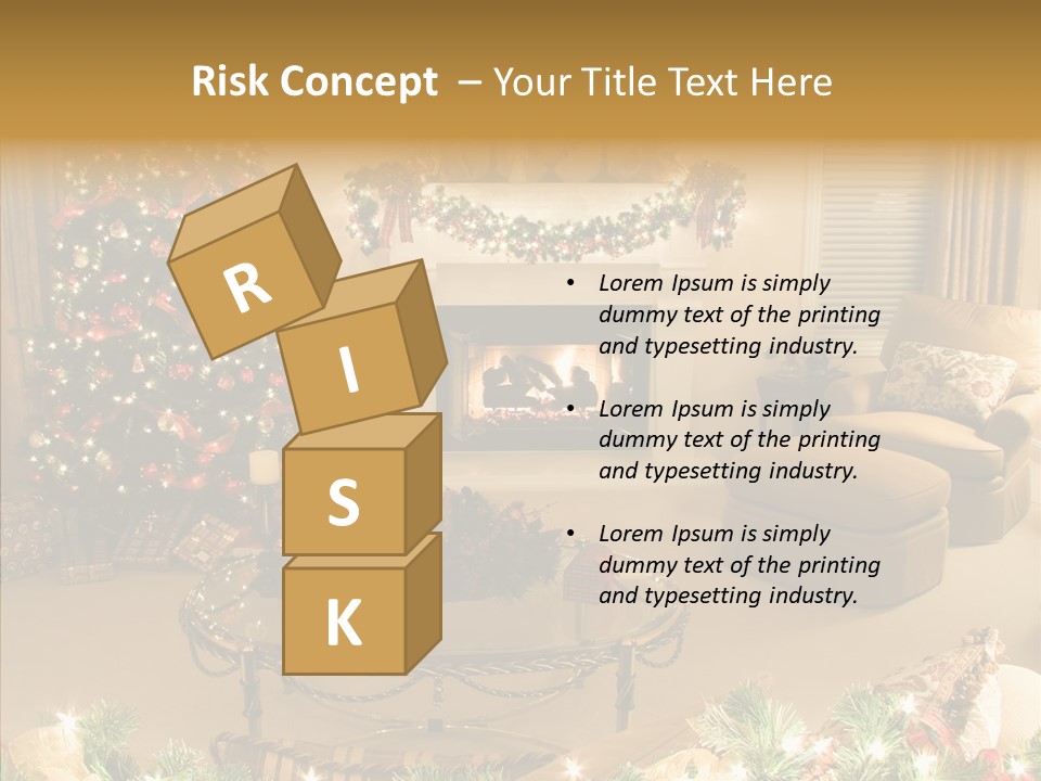 Room Holiday Christmas PowerPoint Template