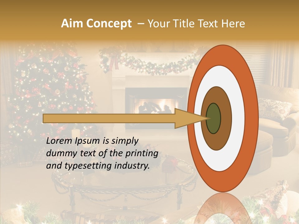 Room Holiday Christmas PowerPoint Template