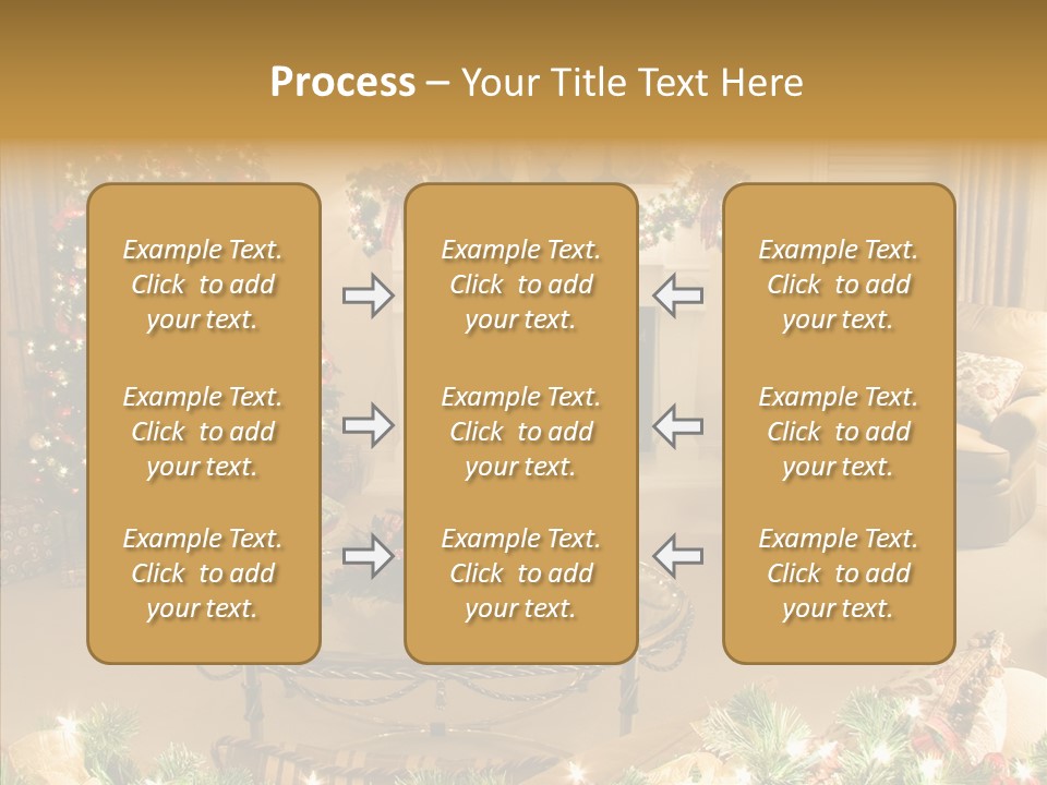 Room Holiday Christmas PowerPoint Template