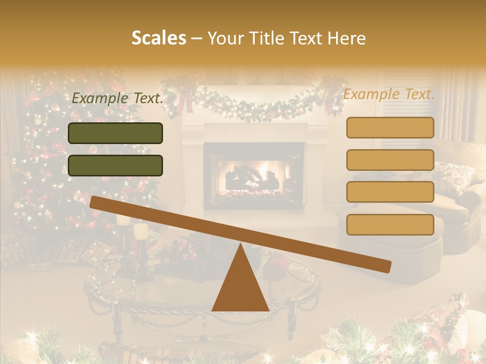 Room Holiday Christmas PowerPoint Template