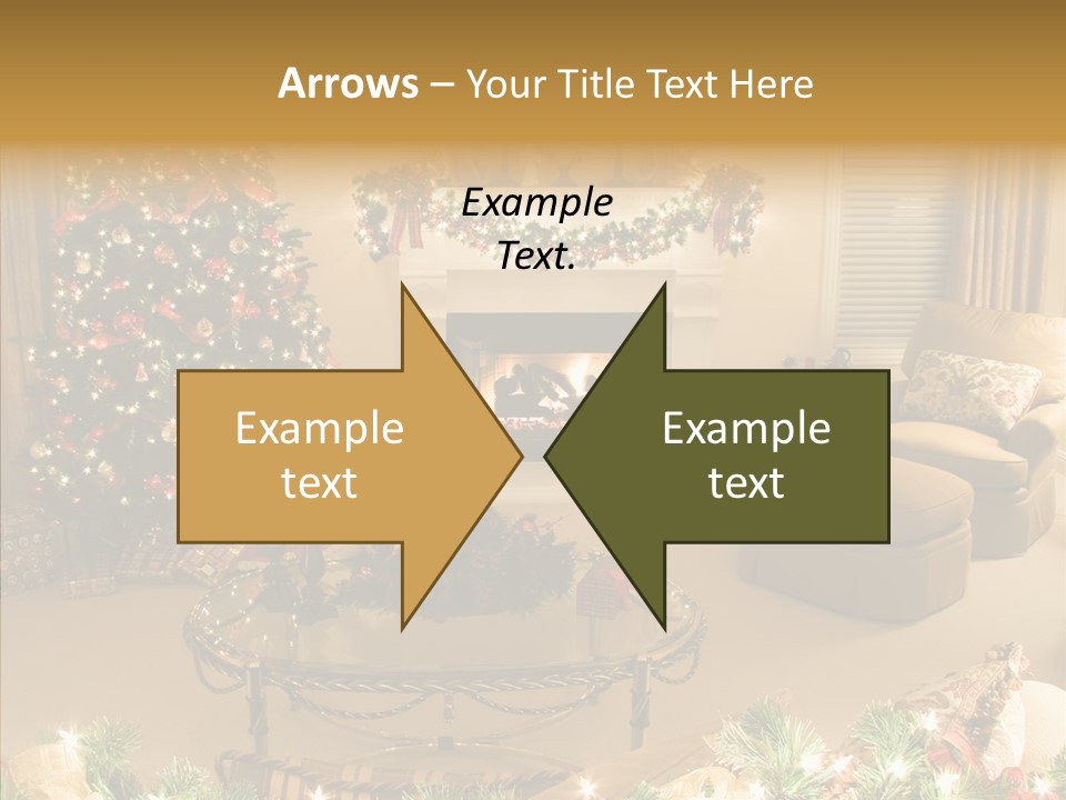 Room Holiday Christmas PowerPoint Template