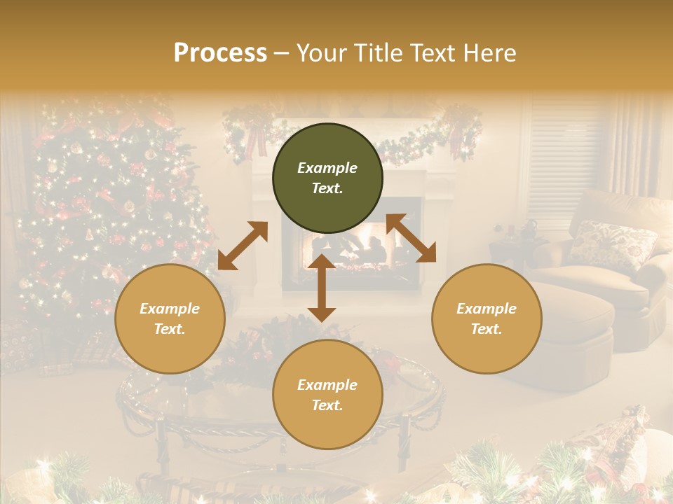 Room Holiday Christmas PowerPoint Template