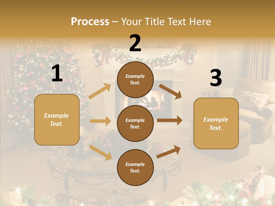 Room Holiday Christmas PowerPoint Template