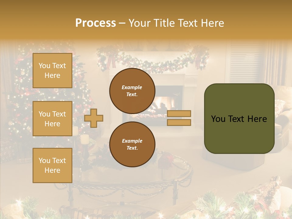 Room Holiday Christmas PowerPoint Template